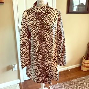 Animal print lightweight rain jacket
